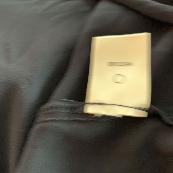 MAX STUDIO Navy Blue Silky 3/4 Sleeve Blouson Blouse - Picture 10 of 10